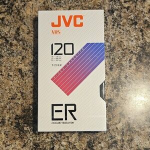 NEW JVC T-120 ER VHS Blank Video Cassette 120 min Recordable Excellent